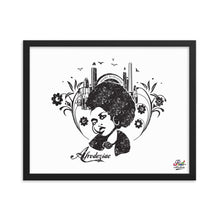 Load image into Gallery viewer, afrodeziac mono print - framed wall art
