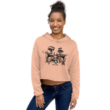 Load image into Gallery viewer, bad lashes - crop hoodie
