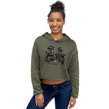 Load image into Gallery viewer, bad lashes - crop hoodie
