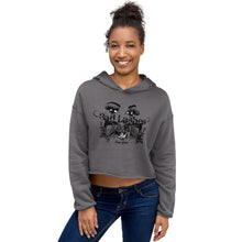 Load image into Gallery viewer, bad lashes - crop hoodie
